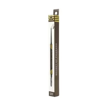 Micro Brow Pencil Natural Brown - Draws Tiny Brow Hairs with Ultra Thin Eye Brow Pencil, Defines Final look, Soft Brush for Smudging, Water Resistant Formula, Curelty Free