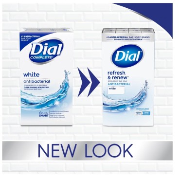 (PACK OF 16 BARS) Dial Classic WHITE Antibacterial...