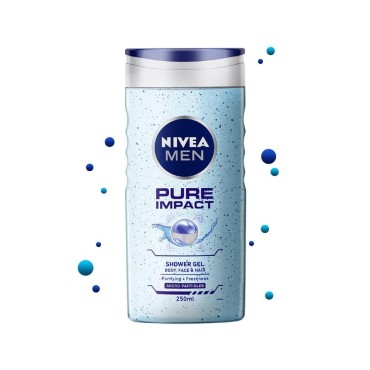 Nivea For Men Pure Impact Shower Gel - 250ml