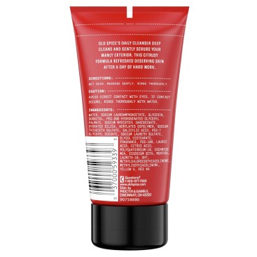 Old Spice Body & Face Daily Cleanser for Men, Energizing Scent, 5 oz