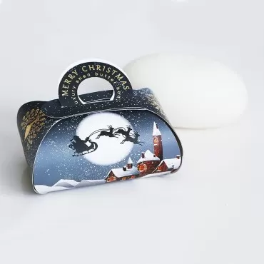 The English Soap Company, Large Gift Bag Bath Soap, Winter Village, 260g