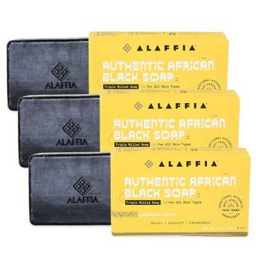 Alaffia Authentic African Black Soap Triple Milled...