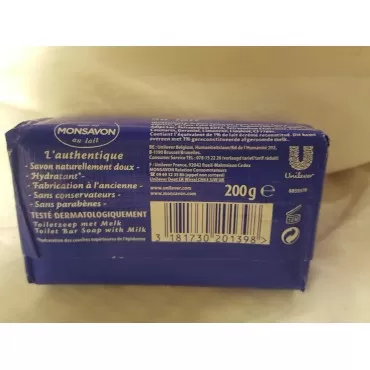 Monsavon Au Lait Soap 200g (4 Bars Soaps of 200g)...