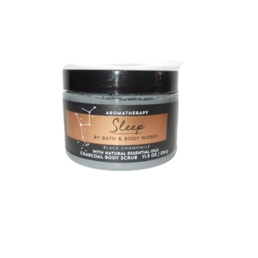 Bath & Body Works Aromatherapy Sleep Black Chamomile Charcoal Body Scrub with Natural Essential Oils 11.5 oz / 326 g