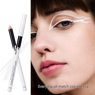 12PCS Erinde White Eyeliner Pencil Soft Highlighte...
