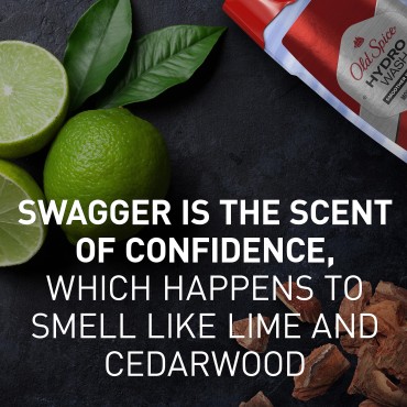 Old Spice Hydro Wash Smoother Swagger, Body Wash, 16. Fl.Oz