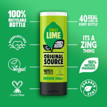 Original Source Lime Shower Gel 250 Ml