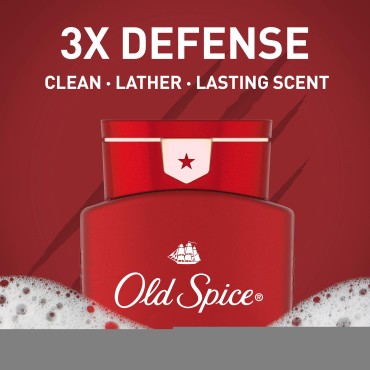 Old Spice Body Wash for Men Wild Collection Krakengard Scent Pack Of 4, citrus, 21 Fl Oz