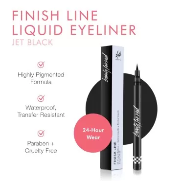 Beauty For Real Finish Line Liquid Eyeliner, Jet B...