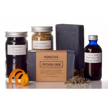 SIMPLICI Patchouli Charcoal Soap Value Bag (6 Bars...