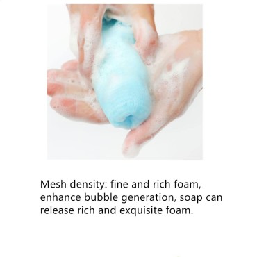 RUITASA Exfoliating Mesh Soap Pouch, 5PCS Pouchs Mesh Soap, Mesh Soap Pouch, Saver Bag Mesh Soap for Body Facial Cleaning Tool, Random Colors