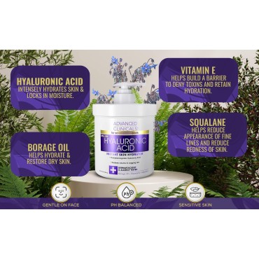 Advanced Clinicals Retinol Cream + Hyaluronic Acid...