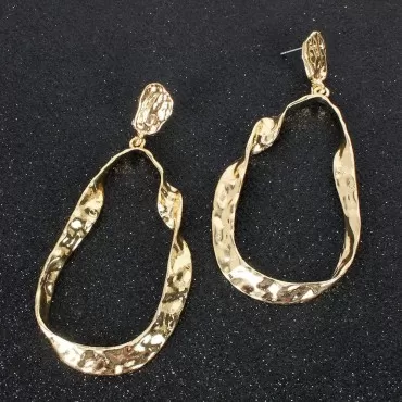 FXmimior Fashion Women Earrings Gold Bar Shapped Earrings for Xmas Hook Mesh Dangle Earrings Bright Jewelry