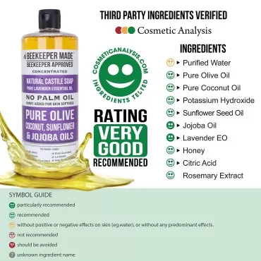 Beekeeper Made Natural Castile Soap, 32 fl oz | No...