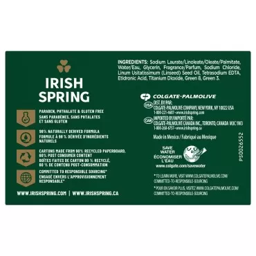 (PACK OF 3 BARS) Irish Spring ORIGINAL SCENT Bar S...