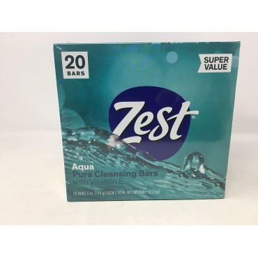 :Zest Bar Soap Aqua 4oz Bar Soaps - 20 Bar...