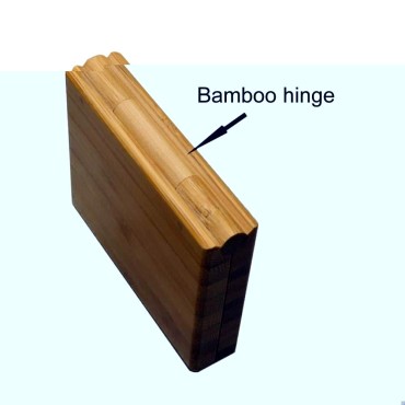 1 Piece Bamboo Empty Eye Shadow Case Box Double Gr...