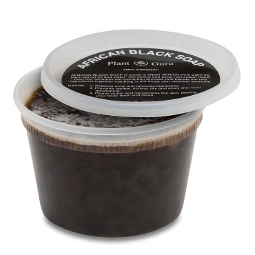 African Black Soap Paste 16 oz. / 1 lb. - 100% Raw Pure Natural From Ghana. Acne Treatment, Aids Against Eczema & Psoriasis, Dry Skin, Scars and Dark Spots. Great For Pimples, Blackhead.