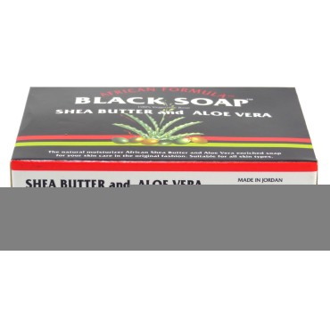 African Formula Black Soap 3.5 Ounce Shea Butter &...