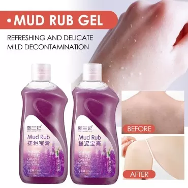 Rubbing Mud, Mud Rub Gel,Mud Scrub Cream, Mud Rubbing Artifact, Rubbing Mud Cream Gel, Skin Cleansing Gel Mud Rub, Mud Scrub Cream Exfoliating, Exfoliator Body Scrub (camellia /1PC/350ML)