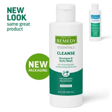 Medline Remedy Essentials Shampoo and Body Wash (4...