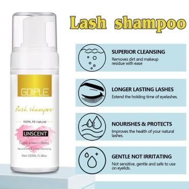 100ml Eyelash Extension Cleanser Lash Mousse Unsen...