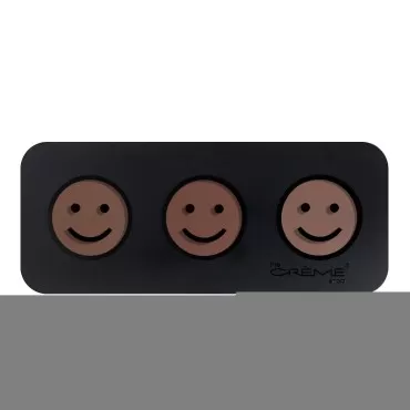 The Crème Shop | 123 Smile - Shading Cream Trio Face Makeup Palette (Deep)