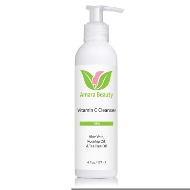 Amara Beauty Facial Cleanser with 15% Vitamin C, A...