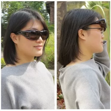 Freeprint Polarized Solar Shield Fit Over Glasses Driving, Leopard, Size No Size