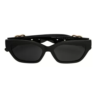 Betsey Johnson Women's Cateye Sunglasses, Black, 5...