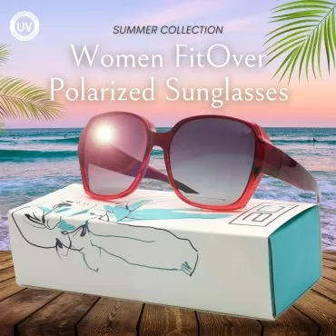 BLUE CUT Fit Over Polarized Sunglasses For Women S...