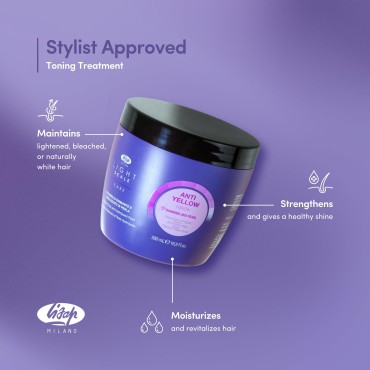 Lisap Purple Hair Mask, Light Scale Hair Care Anti...