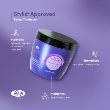 Lisap Purple Hair Mask, Light Scale Hair Care Anti...
