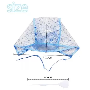 8 Pieces Disposable Hair Highlighting Cap and 4 Ho...
