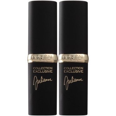L'Oreal Paris Cosmetics Color Riche Collection Exclusive Lipstick, 401 Julianne's Red, 2 Count
