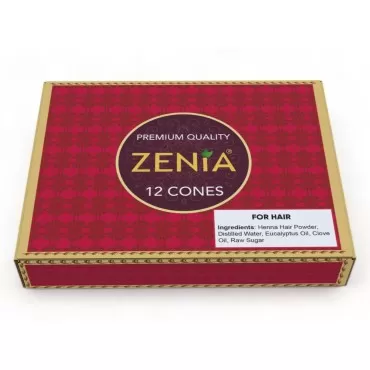 12 Pack Cones Natural Ready to Use Henna Paste Hai...