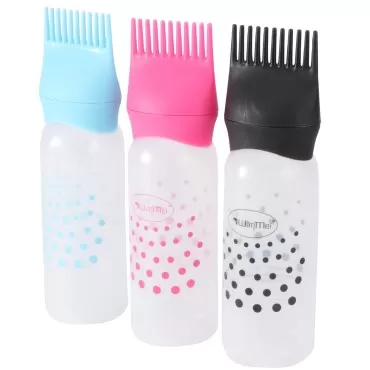 3pcs Colorful Hair Dye Bottles Hairdressing Applic...