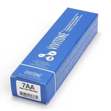 VIVITONE Permanent Cream Color 7AA (Ash Ash Blonde...