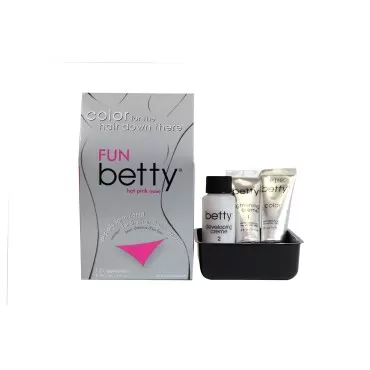 Fun Betty - Hair Color for the Hair Down There Kit, Hot Pink (3-Pack)