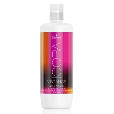 Igora Vibrance 4% / 13 Volume Activator Lotion 1 Liter and M Hair Designs Piranha Clips (Bundle 2 items)