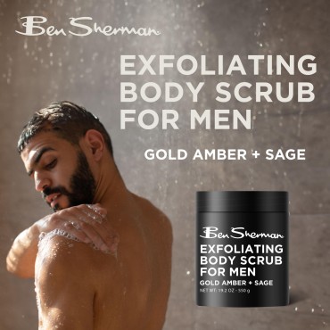 Ben Sherman Exfoliating Body Scrub For Men with Sh...