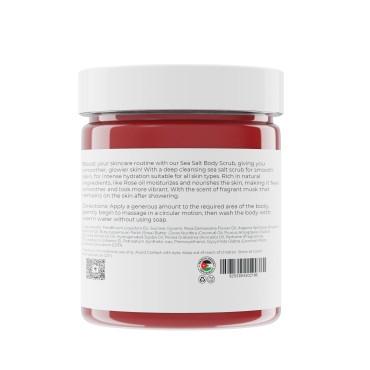 Amira Beauty Dead Sea Salt Body Scrub | Foaming Sh...