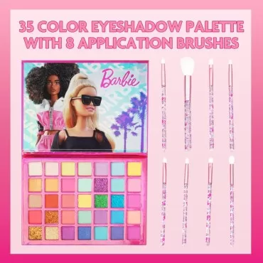 Barbie 35-Well Shadow Palette, Shimmery and Opaque...