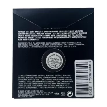 M.A.C Cosmetics Powder Kiss Matte Eye Shadow Refill Pan - It's Vintage (cool dark purple) - .05 oz / 1.5 g