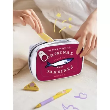 Cessfle Canned Sardines Makeup Bag, Funny Sardine ...