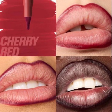 Huda Lip Contour Stain Lip Tint- Cherry Red (blue-...