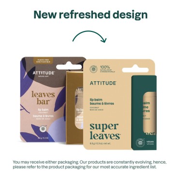 ATTITUDE Lip Balm, Natural Origin, Nourishes & Pro...