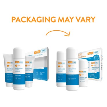 AcneFree 3 Step Acne Treatment Kit Salicylic Acid ...