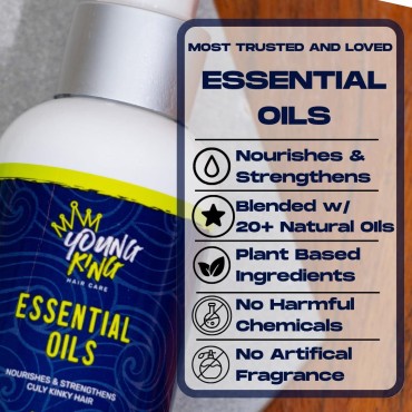 YOUNG KING HAIR CARE Kids Essential Oils For Boys ...