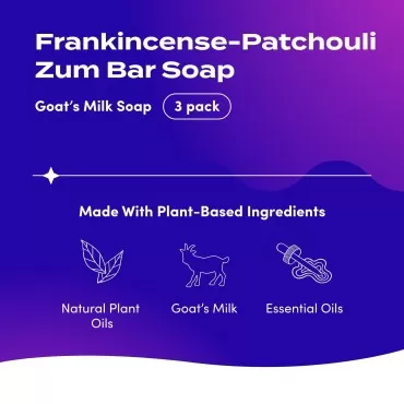 Zum Indigo Wild Goat's Milk Soap Bar - Bar Soap fo...